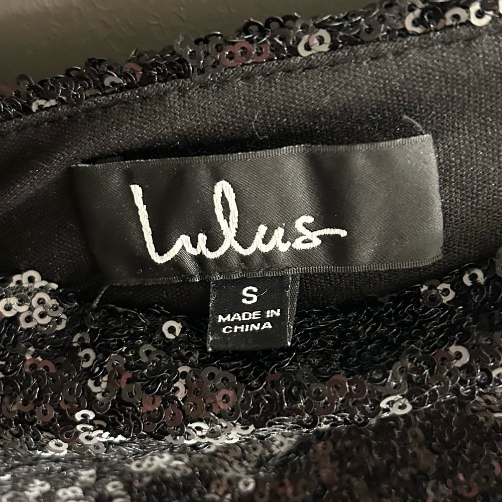 Lulus Black Sequin Mini Dress - Picture 6 of 9